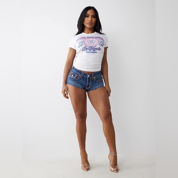 True Religion BEST SELLER
SPICY MID RISE SUPER T SHORT - Picture 4 of 11